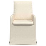 vidaXL Chaises de salle à manger 2 Pièces Beige 57 x 67 x 98 cm Lin