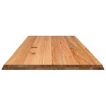 vidaXL Dessus de table marron clair bois chêne massif rectangulaire