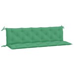 vidaXL Coussins de banc de jardin 2 Pièces vert 180x50x7 cm tissu Oxford