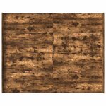 vidaXL Cadre de lit avec rangement avec tiroir Chêne fumé 140 x 190 cm