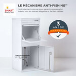 Boîte à colis Large Blanc 2 portes Acier galvanisé SMART PARCEL BOX™