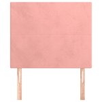 vidaXL Tête de lit Rose 90x5x118/128 cm Velours