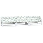 vidaXL Coussins de palette lot de 7 motif de feuilles tissu