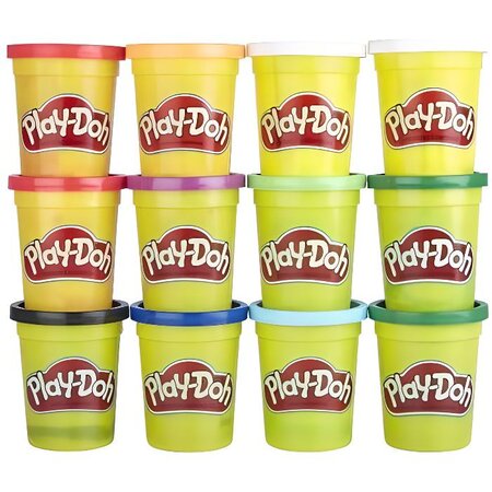 Play-doh -12 pots - pâte a modeler - couleurs hiver - 112 g chacun