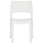 vidaXL Chaises de jardin 2 Pièces Blanc Polypropylène