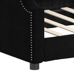 vidaXL Lit de repos noir 80x200 cm tissu