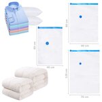 Vidaxl sacs de voyage sous vide sacs de vêtements 120x70 cm 50 pièces