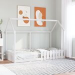 vidaXL Cadre de lit d'enfants forme de maison sans matelas 90x200 cm