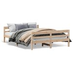 vidaXL Cadre de lit sans matelas 120x200 cm bois de pin massif