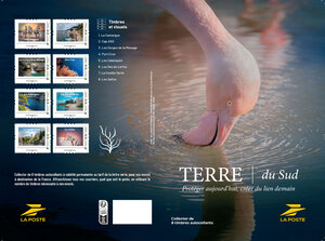 Collector 8 timbres - Terre du Sud - Lettre Verte