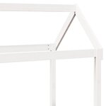 vidaXL Lit de jour avec toit sans matelas blanc 90x190 cm bois massif