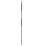 vidaXL Porte-manteau mural chêne artisanal 65 x 3 x 100 cm