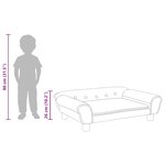 vidaXL Canapé pour enfants crème 70x45x26 cm velours