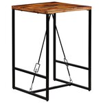 vidaXL Table de bar Bois de récupération massif 70x70x106 cm