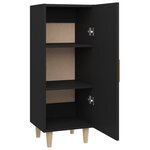 vidaXL Buffet Noir 34 5x34x90 cm Bois d'ingénierie