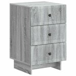 vidaXL Cabinet de chevet avec tiroir Sonoma gris 43 x 41 x 66 5 cm