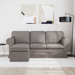 vidaXL Canapé Taupe 195 x 138 x 80 cm tissu