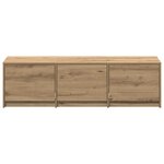 vidaXL Meuble TV Chêne artisanal Bois d'ingénierie