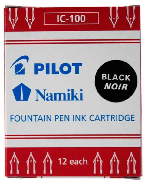 Etui de 12 cartouches d'encre NAMIKI IC-100 pour stylo plume Capless Bleu PILOT