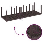 vidaXL Ensemble de salle à manger pour jardin 13 Pièces Marron Rotin