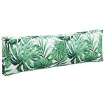 vidaXL Coussins de palette lot de 3 motif de feuilles tissu