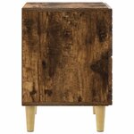 vidaXL Table de chevet Chêne fumé 62 x 34 5 x 48 cm Bois d'ingénierie