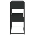 vidaXL Table console noir 90x35x80 cm bois d'ingénierie