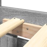 vidaXL Cadre de lit et tête de lit sans matelas sonoma gris 160x200 cm