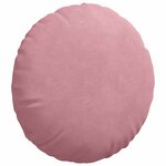 vidaXL Coussins de siège 2 Pièces Rose Ø 40 x 13 cm Velours
