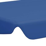 vidaXL Toit de rechange de balançoire bleu 188/168x145/110 cm