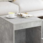 vidaXL Tables gigognes 3 Pièces Gris béton Aggloméré
