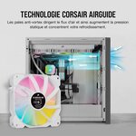 CORSAIR Ventilateur SP Series - White SP120 RGB ELITE - 120mm RGB LED Fan with AirGuide - Single Pack (CO-9050136-WW)