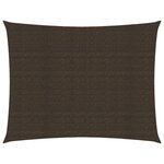 vidaXL Voile d'ombrage 160 g/m² Marron 6x7 m PEHD