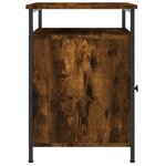 vidaXL Tables de chevet 2 Pièces chêne fumé 40x42x60 cm bois d'ingénierie