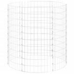 vidaXL Composteur de jardin Ø100x100 cm Acier galvanisé