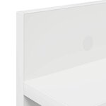 vidaXL Porte-manteau mural Blanc 100 x 10.5 x 18 cm Bois d'ingénierie