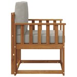 vidaXL Canapé d’extérieur Bois d'acacia massif et polyester
