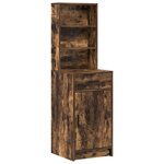 vidaXL Ensemble de Coiffeuse 3 Pièces Chêne fumé 50 x 41 x 135 cm