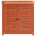 vidaXL Table de rempotage avec étagères marron bois massif de pin