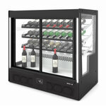 Vitrine réfrigérée pour vin série compak accès porte avant/arrière - 1015x950 mm - sayl -  - 1015 x620x950mm