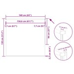 vidaXL Store enrouleur occultant largeur du tissu 156 6 cm polyester