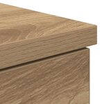 vidaXL Bureau chêne artisanal 86x49x76 cm bois d'ingénierie