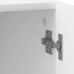 vidaXL Cabinet de chevet Blanc brillant 43 x 34 5 x 50 cm