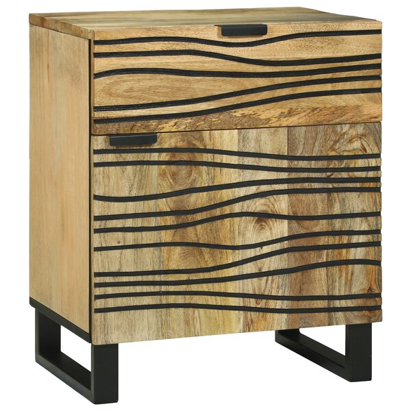 vidaXL Meuble de Chevet 50x33x60 cm Bois Massif de Manguier