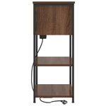 vidaXL Cabinet de chevet Chêne marron 55 x 31 x 76 cm