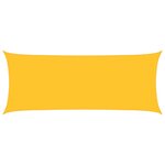 vidaXL Voile d'ombrage 160 g/m² rectangulaire jaune 2x4 5 m PEHD