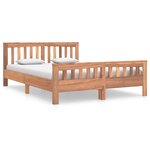 vidaXL Cadre de lit Bois de teck massif 140x200 cm