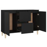 vidaXL Buffet noir 101x35x70 cm bois d'ingénierie