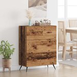 vidaXL Commode Bois ancien 69 5 x 34 x 90 cm Bois d’ingénierie