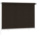 vidaXL Store roulant d'extérieur 200x140 cm Marron PEHD